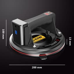 Elektrische Zuignappen - Glaslifter Vacuüm - Zware Materialen Verplaatsen - Ingebouwde Druksensor - 300 kg - Zwart — thumbnail 4