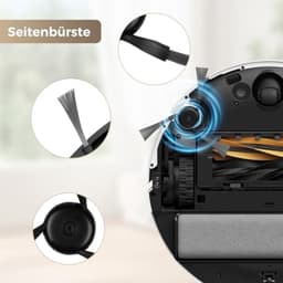 22 delige accessoire set voor Dreame Aqua10 Ultra Track robotstofzuiger - 2 hoofdborstels, 6 stofzakken, 2 dweilen, 4 filters, 6 zijborstels, reinigingsborstel en schroevendraaier — thumbnail 4