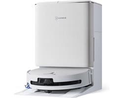 ECOVACS DEEBOT T90 OMNI – Robotstofzuiger met dweilfunctie– 30.000 Pa – OZMO roller dweil –TruEdge 3.0 randreiniging –ZeroTangle 4.0 Anti-tangle –OMNI 2.0 station Zelfreinigend–AIVI 3D obstakelvermijding– Voor harde vloeren & tapijt–Wit–T80 Upgrade