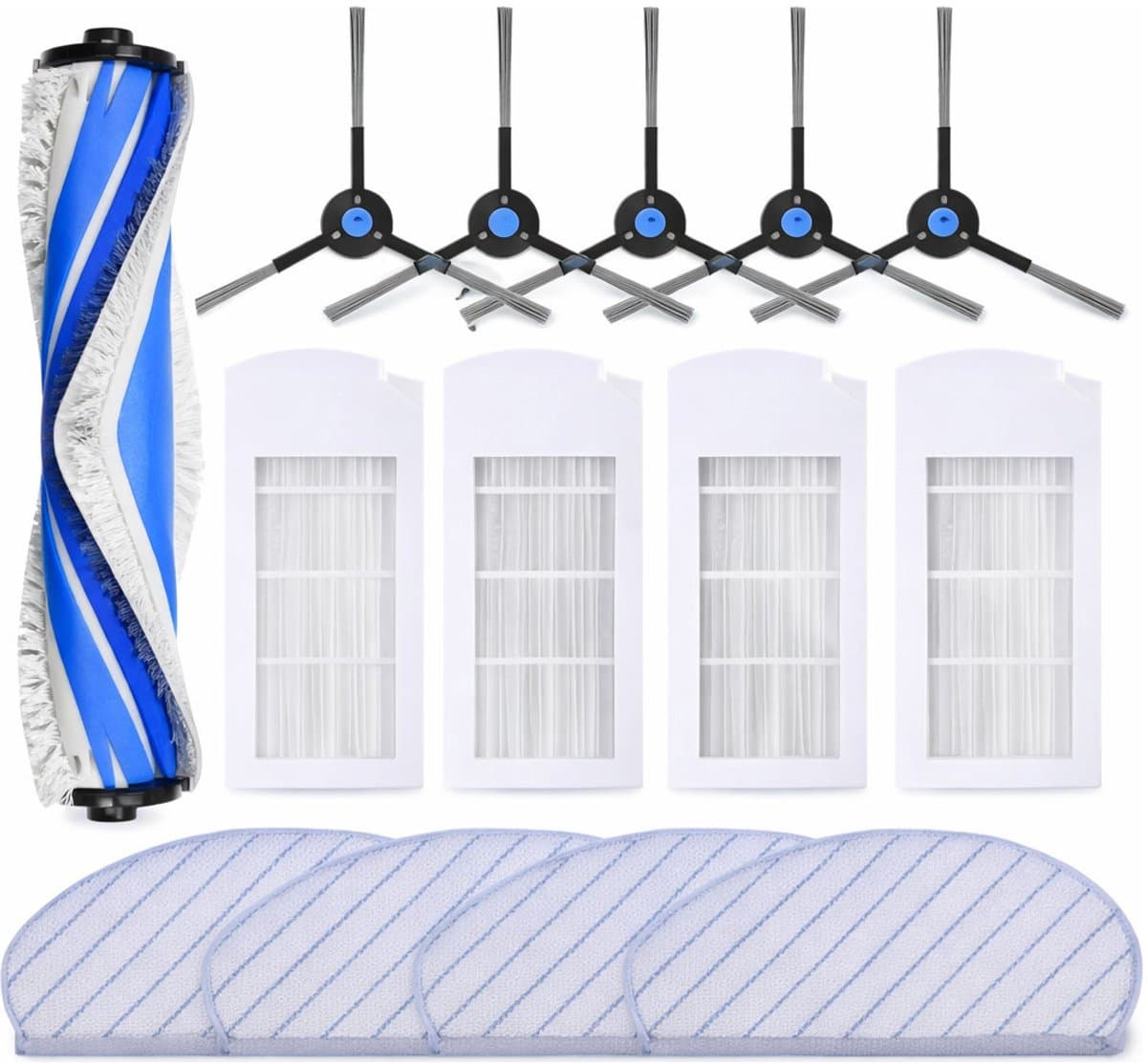 Propex Parts Vervangingsset N20 - Compatible met Ecovacs DEEBOT N20-serie - Robotstofzuigeronderdelen — afbeelding 1