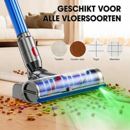 BLOSSOM Stofzuigerborstel - Aangedreven Zuigmond Geschikt voor Dyson Steelstofzuiger V8/V10/V11/V15/G5 - Turbo Borstel - Vloerzuigmond - Blauw — thumbnail 5