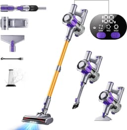 Accustofzuiger 40000 Pa – Draadloze Stofzuiger 450W met Smart Display – Tot 50 Min Looptijd – Automatische Modus & Anti-Klitborstel – Voor Tapijt en Harde Vloeren — thumbnail 1