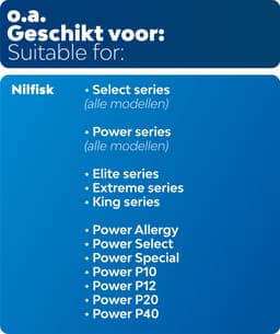 20x Dparts stofzuigerzakken geschikt voor Nilfisk - Select en Power series - met motorfilter - stofzuiger Allergy Special Super - P10 P12 P20 P40 - Elite Classic Comfort Eco Superior - stofzakken - stofzak - zakken - nr. 128389187 — thumbnail 2