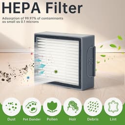 PolkaHome® 20-delige vervangingsset geschikt voor iRobot Roomba Combo i3+ i5 i5+ j5 j5+ – 2 hoofdborstels, 4 zijborstels, 4 HEPA-filters, 4 stofzuigerzakken, 4 dweilpads, 1 schroevendraaier, 1 2-in-1 borstel en mesje – accessoires & onderdelen — thumbnail 4
