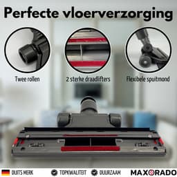 Maxorado Parket mondstuk - Platte Zuigmond voor harde vloeren - geschikt voor Dyson BigBall, Big Ball 2, Cinetic, CY22, CY23 Stofzuiger - Vloerzuigmond — thumbnail 2