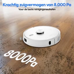 MEDION robotstofzuiger met zuigstation, lasernavigatie en wisfunctie X41 SW+ (krachtige 8000Pa zuigkracht, 2in1 robotstofzuiger, nauwkeurig in kaart brengen, Go & No Go zones, meerdere vloeren) — thumbnail 4
