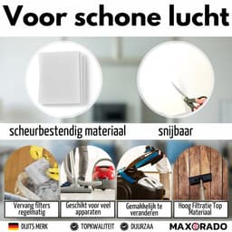 Maxorado Universeel Stofzuiger Motorfilter – 3 Stuks – 24x12 cm Op Maat Knipbaar – Geschikt voor Philips FC8955/09 Performer Ultimate FC8523/09 Active – HEPA Filter voor Stofzuigers – Vervangingsfilter – Accessoires Stofzuiger — thumbnail 4