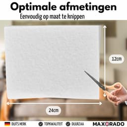 Maxorado Universeel Stofzuiger Motorfilter – 3 Stuks – 24x12 cm Op Maat Knipbaar – Geschikt voor Philips FC8955/09 Performer Ultimate FC8523/09 Active – HEPA Filter voor Stofzuigers – Vervangingsfilter – Accessoires Stofzuiger — thumbnail 3