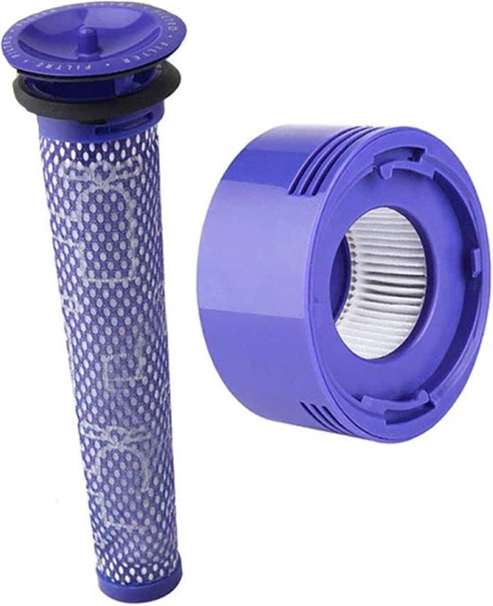 1x Filter voor Dyson V8 & V7 – Vervangingsfilter Compatibel met Animal, Absolute, Motorhead, Fluffy, SV10 – HEPA Achterfilter – Geschikt voor DC58/DC59/DC61/DC74 – Wasbaar & Herbruikbaar — afbeelding 1