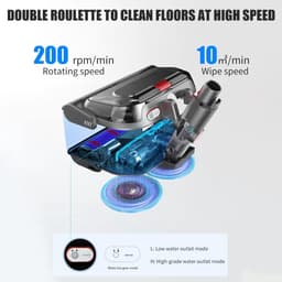 Geschikt voor Dweilopzetstuk voor Dyson V15 V11 V10 V8 V7 stofzuiger, dweilopzetstuk met afneembare watertank, afneembare zachte borstel voor gladde vloeren, 4 dweilpads, niet compatibel met Slim! — thumbnail 2