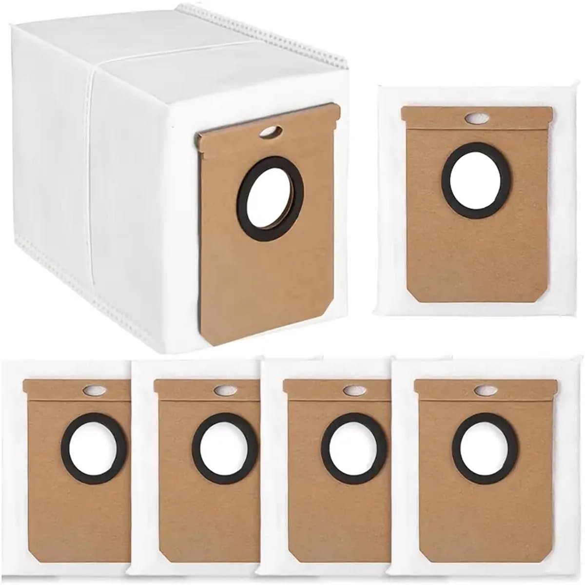 17Parts 6x Stofzakken geschikt voor Eufy L60, L60 SES, L50, L50 SES Robotstofzuiger – 2,5L Capaciteit – Duurzame Non-Woven Constructie – Eenvoudige Installatie – Veilige Sluiting en Lekvrije Opslag — afbeelding 1