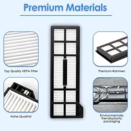 (6 Stuks) HEPA Filter geschikt voor EUFY X10 Pro Omni Robot Veegmachine Filter Robot Stofzuiger Filter Vervangende Onderdelen — thumbnail 3