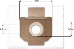 5x Dparts stofzuigerzakken geschikt voor Nilfisk ALTO ATTIX WAP - 30 40 50 series - Bosch GAS 20 L SFC - nr. 302004000 302004004 — thumbnail 3