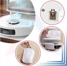 3 x Stofzakken Vervanging voor Dreame L20 Ultra/L10s Ultra/L10 Ultra - grote capaciteit - hoge kwaliteit - Dreame: Bot L20 Ultra Bot L30 Ultra Bot L10s Ultra Bot L10 Ultra Bot L10 Prime Xiaomi: Xiaomi Robot X10 Xiaomi Robot X10 Robot X20+ — thumbnail 5