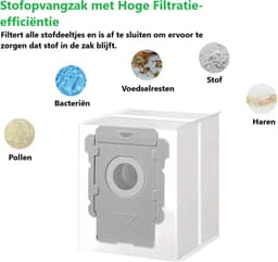 Dutchers® 12 Stuks Vervangende Stofzuigerzakken Geschikt voor iRobot Roomba - Compatibel met i8, i8+, i7, i7+, i6, i6+, i5, i5+, i4, i4+, i3, i3+, s9, s9+, j7, j7+ - Geschikt voor iRobot Onderdelen - Perfecte Pasvorm en Premium Kwaliteit — thumbnail 3