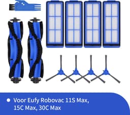 Onderdelen geschikt voor de Eufy 11S Max en 15C Max robotstofzuiger van Replacements - Complete 11-delige set — thumbnail 1