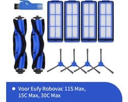 Onderdelen geschikt voor de Eufy 11S Max en 15C Max robotstofzuiger van Replacements - Complete 11-delige set
