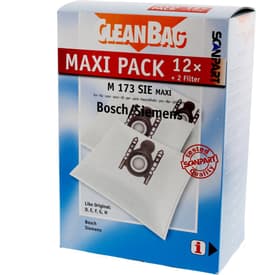CleanBag stofzuigerzakken 12 stuks - Geschikt voor Bosch Siemens - D E F G H - Inclusief 2 filters - Alternatief - Maxipack - Voordeelpak — thumbnail 1