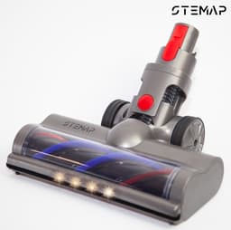 Stemap® Roterende Borstel | Compatible met Dyson V7 V8 V10 V11 V15 | Turboborstel Zuigmond Elektrisch Mondstuk | Directe aandrijving | Vloerborstel met 4 LED-lampen — thumbnail 1