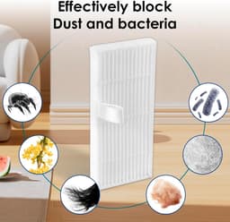 (4 stuks) C20 Omni Vervanging HEPA Filters Geschikt voor Eufy C20 Omni Robot Vacuüm, Filter Kit, Vervangende Onderdelen, Filters Accessoires Kit — thumbnail 5