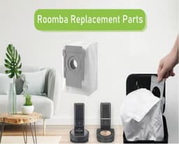 stofzuigerzakken - 6 stuks stofzuiger zakken geschikt voor iRobot Roomba i3+ i6+ i7+ s9+ j9+ j7+ - vacuum cleaner - stofzuigers - wegwerpbaar robot stofzuiger stofzakken — thumbnail 2