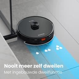 Auronic Robotstofzuiger - Met Dweilfunctie - WiFi en App - Laadstation - Huisdieren - Dweilrobot - Laser Navigatie - Automatisch Leegstation - Zwart — thumbnail 5