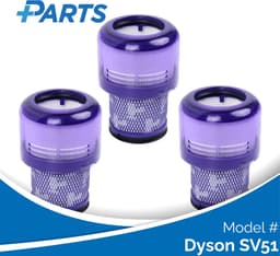 Dyson SV51 Filters (3 Stuks, Plus.Parts® alternatief voor 970013-02) — thumbnail 1