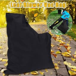 Vacuüm Collectie Tas 420D Oxford Stofzak met Onderrits voor Legen Fit voor de meeste Blowers en Tuin Stofzuigers Zwart — thumbnail 3