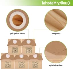 6 Pack Vacuum Bags voor Kärcher WD2 MV2 en andere modellen - Stofzakken voor krachtige reiniging en optimale filtratie — thumbnail 5