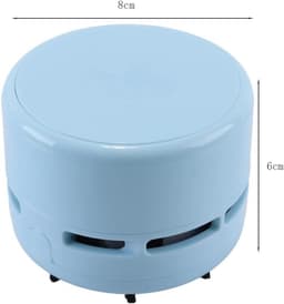 Mini Stofzuiger - Desktop Stofzuiger Toetsenbordreiniger - Bureau Reinigen - Gerichte Sproeiers - 80 x 60 mm - Blauw — thumbnail 3
