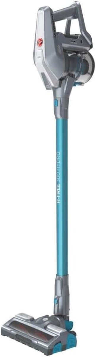 Draadloze Bezems - Steelstofzuiger - Snel Vloeren Reinigen - Zuigen en Dweilen Tegelijk - 40 Min Looptijd - Grijs en Blauw — afbeelding 1