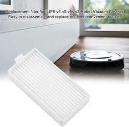 Dailygoods- HEPA Filter Vervangingen - 10 Stuks - Dubbellaagse Filtratie - Glasvezel Filters - Compatibel met V1/V5 Robotstofzuiger - Afmetingen 4,2x8,2x1,5 cm - Stofzuigerfilter — thumbnail 5