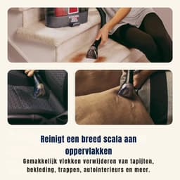 REN® Tapijtreiniger machine - Tapijtreiniger - Tapijtreiniger apparaat - Zwart/Rood - 17cm x 30cm x 37cm — thumbnail 3