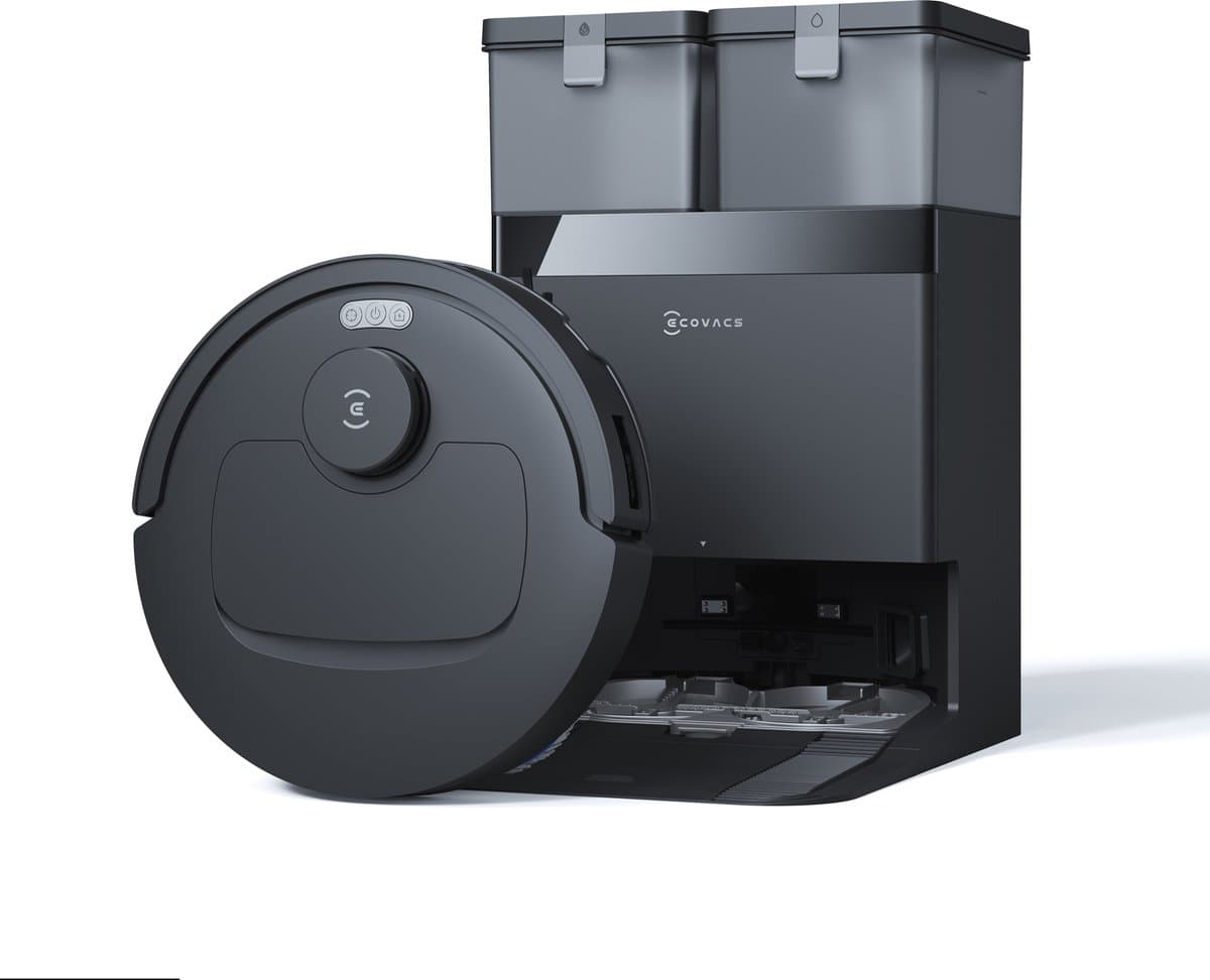 ECOVACS - DEEBOT T30e OMNI Black - Robotstofzuiger met dweilfunctie - 25000Pa - Zelfreinigend station - TrueMapping 2.0 - Zwart — afbeelding 1