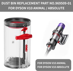 Transparent Dust Collector for V10 SV12 SV13 SV27 Dust Containers – High Quality Accessory Compatible with Dyson - ShopVlot — thumbnail 3