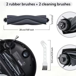 Borstelset robotstofzuiger - 2 rubberen borstels — thumbnail 2