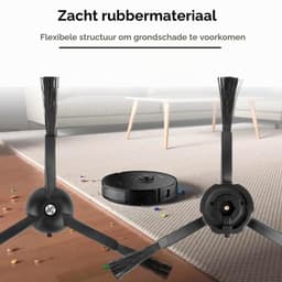 Zijborstels voor robotstofzuiger - 10 stuks - Compatibel met Roborock — thumbnail 3
