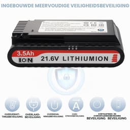 Stofzuigeraccu - 21,6 V - 3,5 Ah - Lithium-ion — thumbnail 4