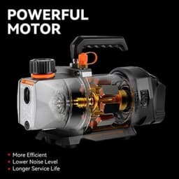 Vacuum Pomp Cordless - 18 V Zonder Lader - 7 CFM Luchtverplaatsing - 1/4 Inch Luchtinlaat - Elektrisch - Voor Koelkast En Airconditioning — thumbnail 3
