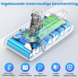 3900 mAh accu voor (type inschroeven), 25,2 V reserveaccu voor Absolute Complete Fluffy draadloze stofzuiger, eenvoudige montage met filter, borstel en schroeven — thumbnail 3