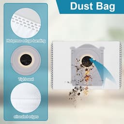 22 stuks Reserveonderdeel accessoires - geschikt voor ECOVACS DEEBOT T30C Omni - T30C - T50S - N50 stofzuiger robot, 1 hoofdborstel, 6 schoonmaakdoeken, 6 stofzakken, 4 filters, 4 zijborstels — thumbnail 2