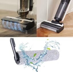 Accessoireset - 9 stuks - geschikt voor Tineco Floor One S5 - FLOOR ONE S5 PRO - S5 PRO 2 - S5 PRO SERIES - IFLOOR 5 BREEZE - accustofzuiger (nat en droog) - Vervangingsonderdelen - Inclusief 1 borstelrollen en 6 HEPA-filters en 2 reinigingsborstel — thumbnail 4