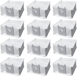 12 Pack Stofzak - Accessoires geschikt Voor Roidmi EVE Plus Robot Stofzuiger - Synthetische Stofzuigerzak — thumbnail 1