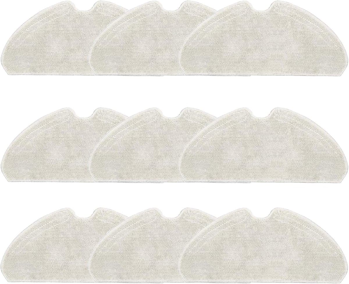 Reserveonderdelen, 9 stuks wisdoeken, Geschikt voor Dreame D10S, D10S Pro, D9 Max Gen 2, D9 Max White, F9 Pro robotstofzuiger, reserveonderdelen, vervangende dweilpad — afbeelding 1