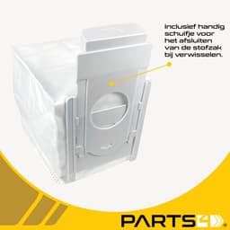 5 Stofzuigerzakken PARTS4® geschikt voor Samsung Cleaning stations i.c.m. Jet 60 Turbo, Jet 70 Complete, Jet 70 Turbo, Jet 75 Complete, Jet 75 Pro, Jet 90 Complete Extra, Jet 90e Pet | Alternatief voor origineel nummer VCA-ADB90 — thumbnail 2