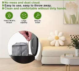 12-Pack Stofzakken Gescht voor Eufy Clean X8 Pro / X10 Pro Omni Robotstofzuiger Zelf-lege Station 2,5L Grote Capaciteit Vervangingszak — thumbnail 3