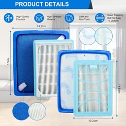 2 stuks Filters geschikt voor Philips PowerPro Expert (FC9729 FC9741 FC9742 FC9743 FC9744 FC9745 FC9746), filter voor Philips Power(FC8003/01|FC6042/01|CP0616 en CP0617) — thumbnail 4