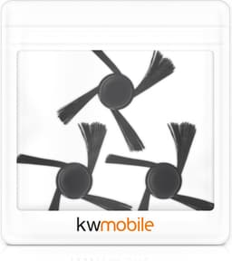 kwmobile robotstofzuiger reserve vegerset - Compatibel met Neato Botvac robotzuiger - 3 borstels — thumbnail 4