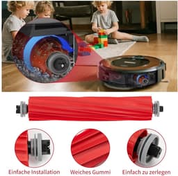 Dailygoods- Hoofdborstelaccessoires 3 Stuks - Compatibel met Roborock Q Revo/S7/S7 Plus/S7 MaxV - Reserveonderdelen - Rubber - Grondige Reiniging - Stofzuigerborstel — thumbnail 5