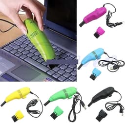 Mini Stofzuiger - Toetsenbord Reiniger - Computer Schoonmaken - USB Aangedreven - Handzaam Formaat - Groen — thumbnail 2